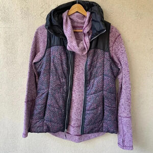 Mondetta Purple Puffer Quilted Vest Size Small